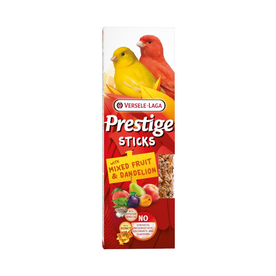 Versele-Laga Barritas Prestige Sticks Frutas y Diente de Le&oacute;n para canarios