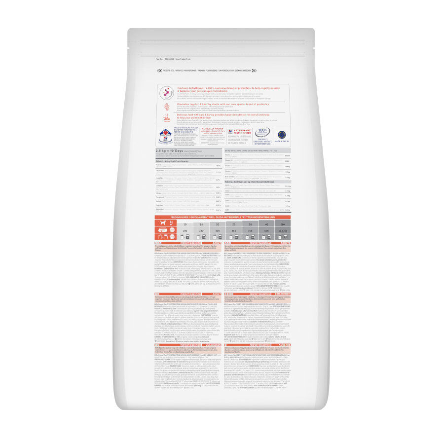 14 kg Hill's Science Plan Perfect Digestion Adult Medium Pollo pienso para perros, , large indicador imagen numero 8