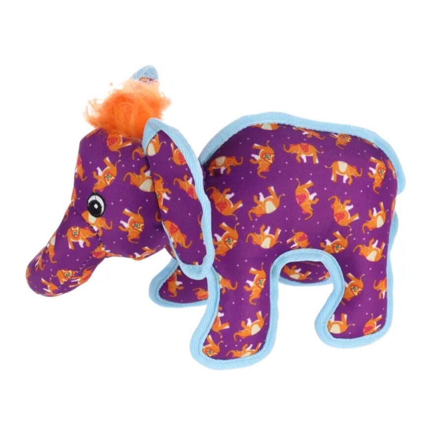 Flamingo Strong Stuff Elefante de Peluche P&uacute;rpura para perros, , large Imagen numero 1
