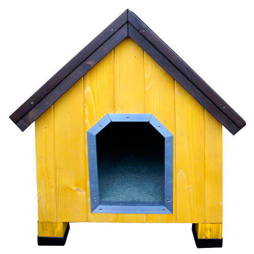 TK-Pet Alpine Caseta de Madera Amarilla para perros, , large Imagen numero 2