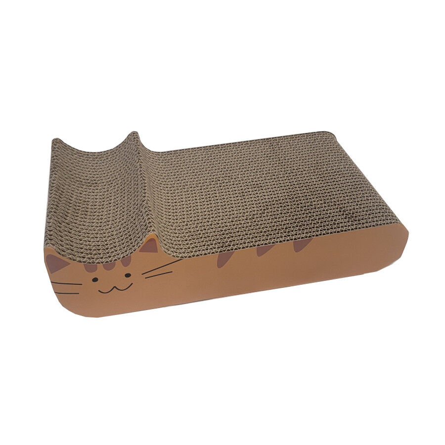 Leeby Kira tabla rascador de cart&oacute;n naranja para gatos, , large indicador imagen numero 3