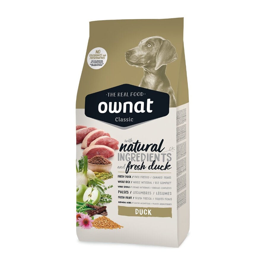12 kg Ownat Classic Pato pienso para perros, , large indicador imagen numero 1