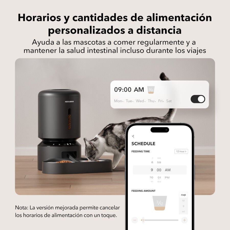Petlibro Granary Comedero Autom&aacute;tico con Doble Bandeja para perros y gatos, , large Imagen numero 4