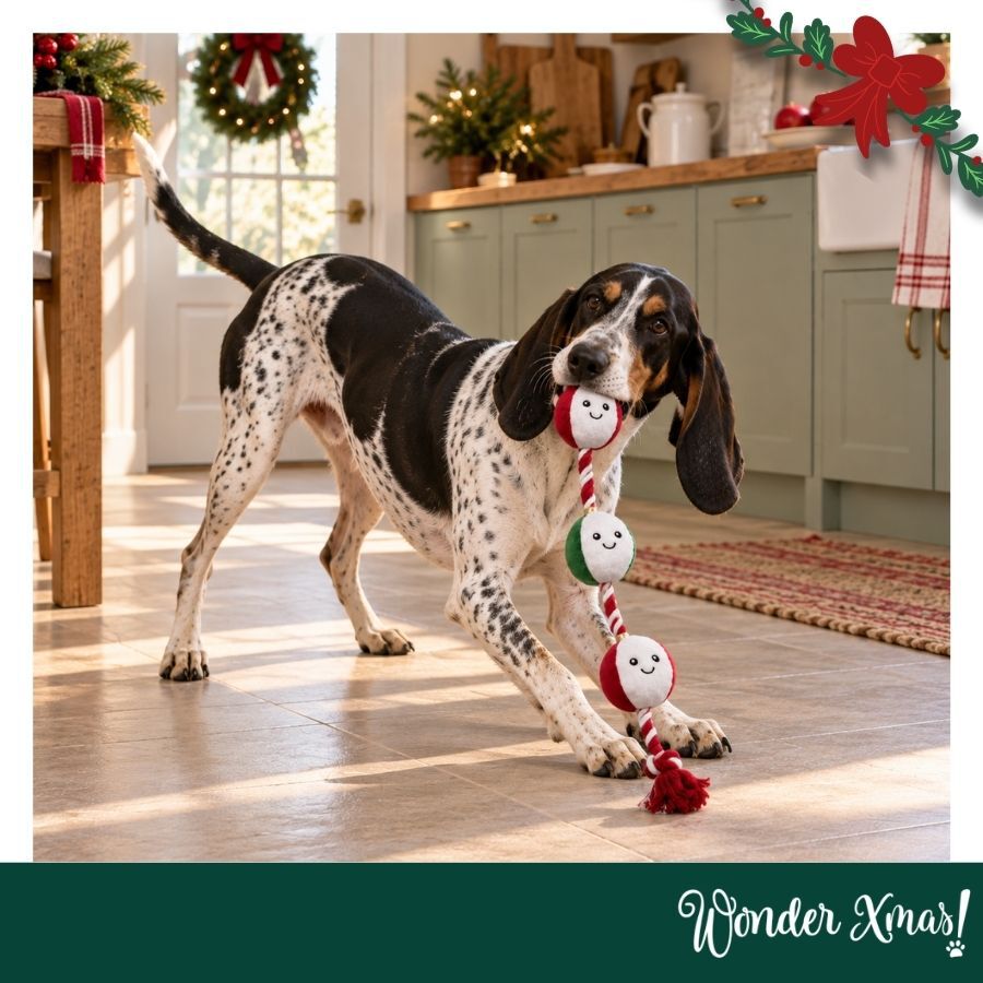 Wonder Christmas Cuerda y Cascabel Juguete para perros