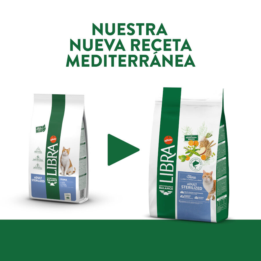12 kg Libra Adult Sterilized At&uacute;n pienso para gatos, , large Imagen numero 2