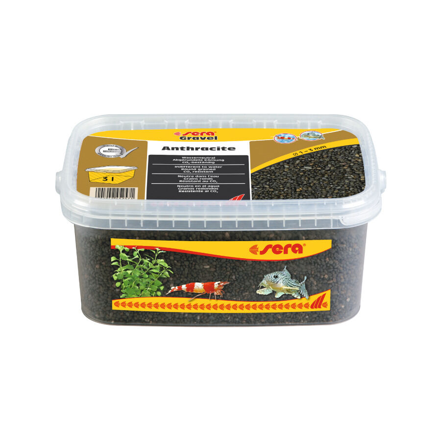 Sera Anthracite Grava Negra para acuarios, , large Imagen numero 2