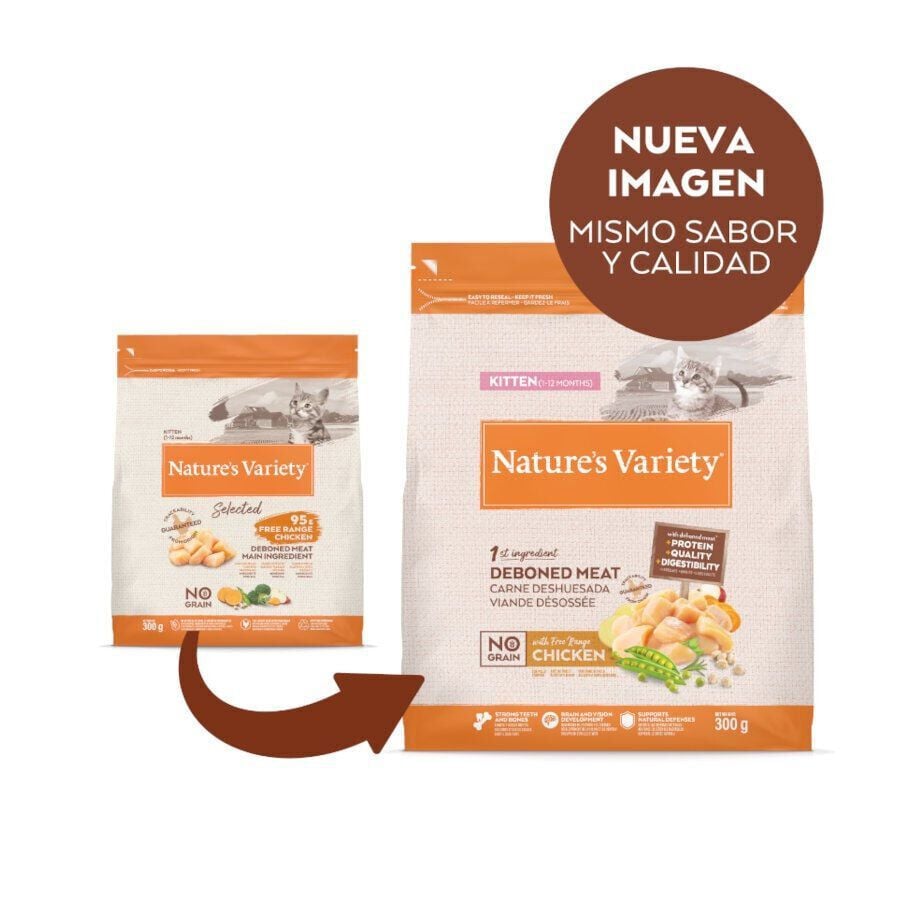 7 kg Nature's Variety No Grain Kitten Pollo pienso para gatos, , large Imagen numero 2