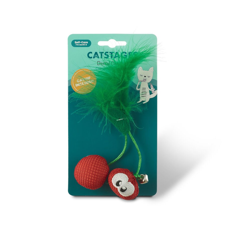 Catstages Dental Cherries Peluche Suave de Cerezas para gatos, , large indicador imagen numero 7