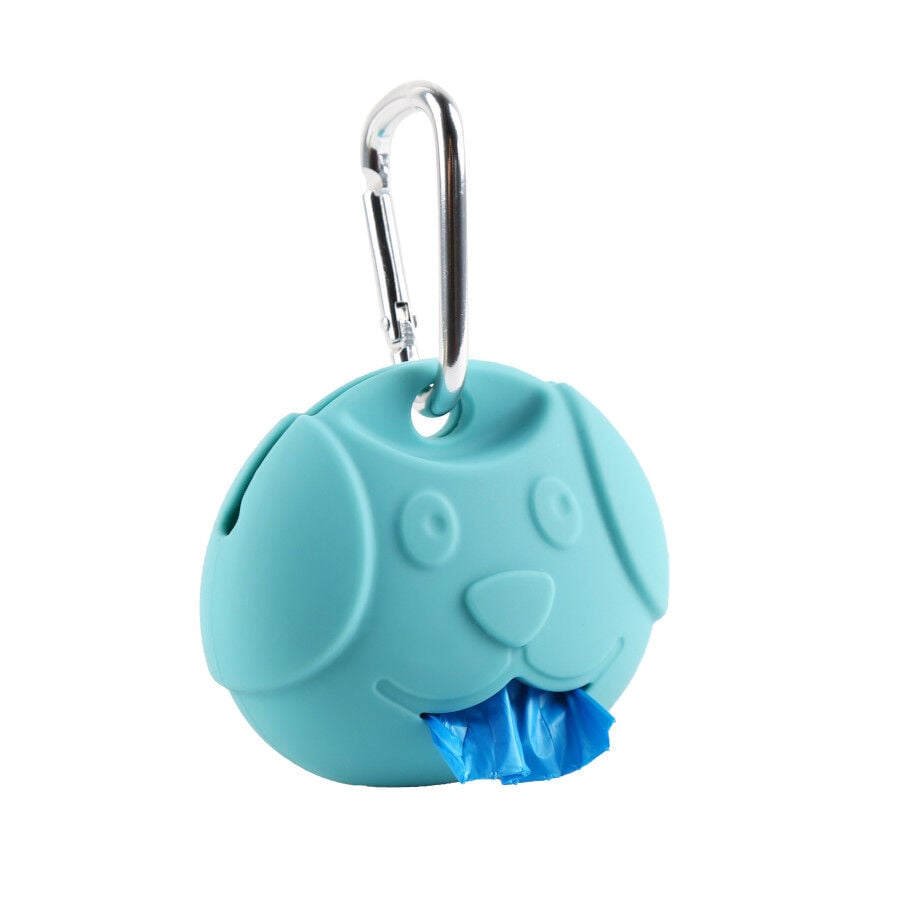 Gotoo Porta bolsas silicona azul para perros, , large Imagen numero 1