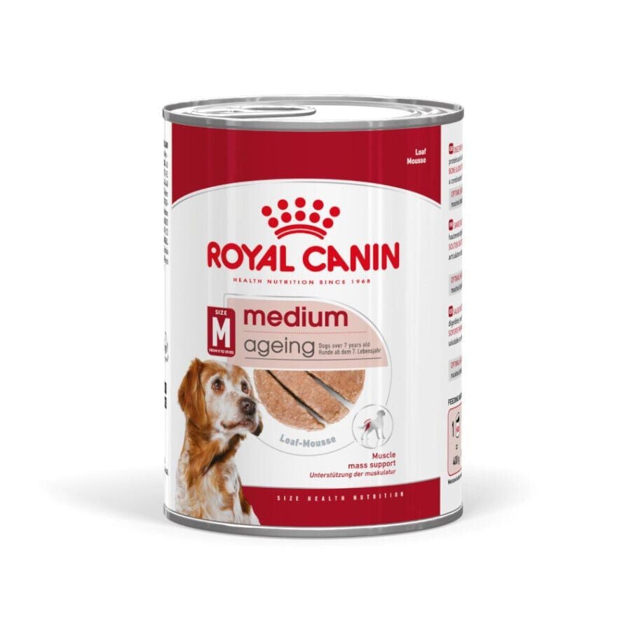 410 g Royal Canin Medium 7+ Ageing lata para perros&nbsp;senior, , large indicador imagen numero 1