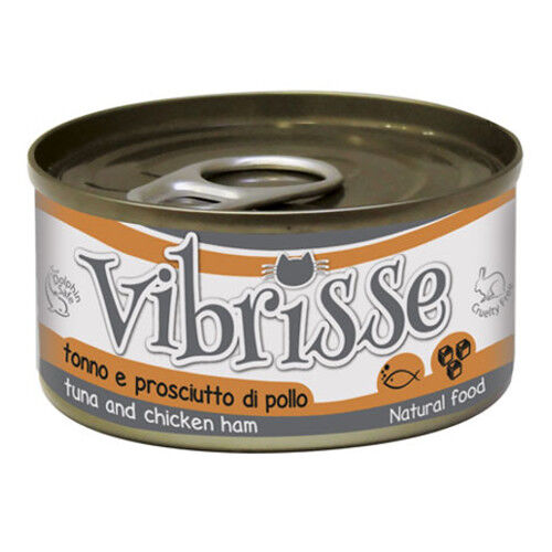 Croci Vibrisse At&uacute;n y Jam&oacute;n de Pollo lata para gatos