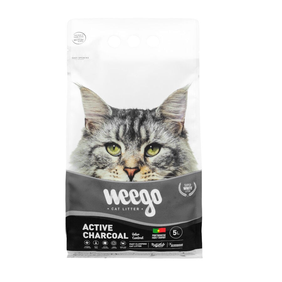 Weego Active Charcoal Arena aglomerante para gatos, , large Imagen numero 1