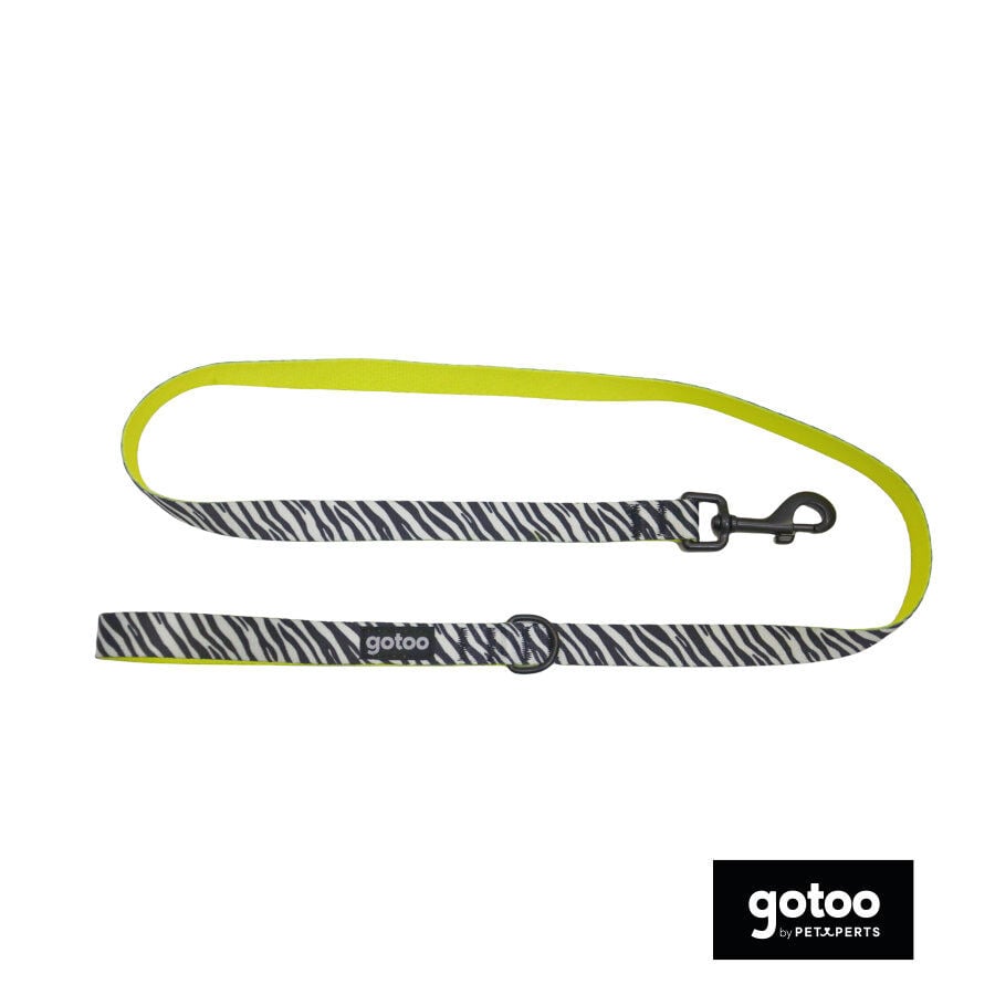 Gotoo Correa estampada zebra para perros, , large indicador imagen numero 2