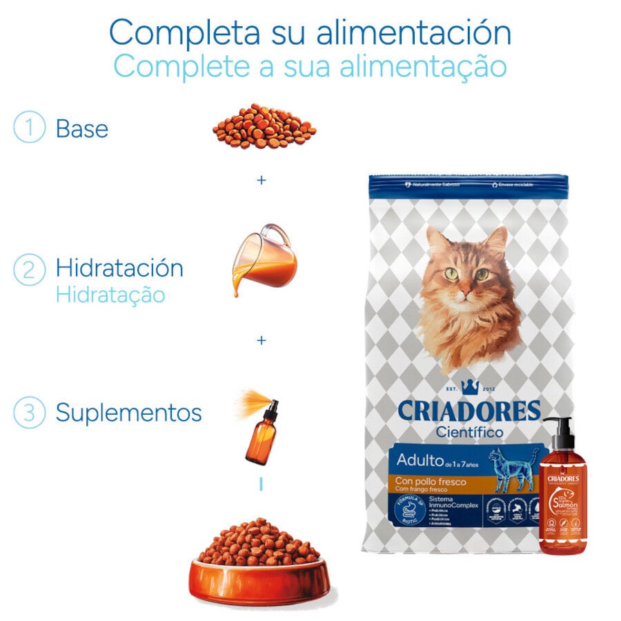 2 kg Criadores Cient&iacute;fico Adulto Pollo pienso para gatos, , large Imagen numero 8