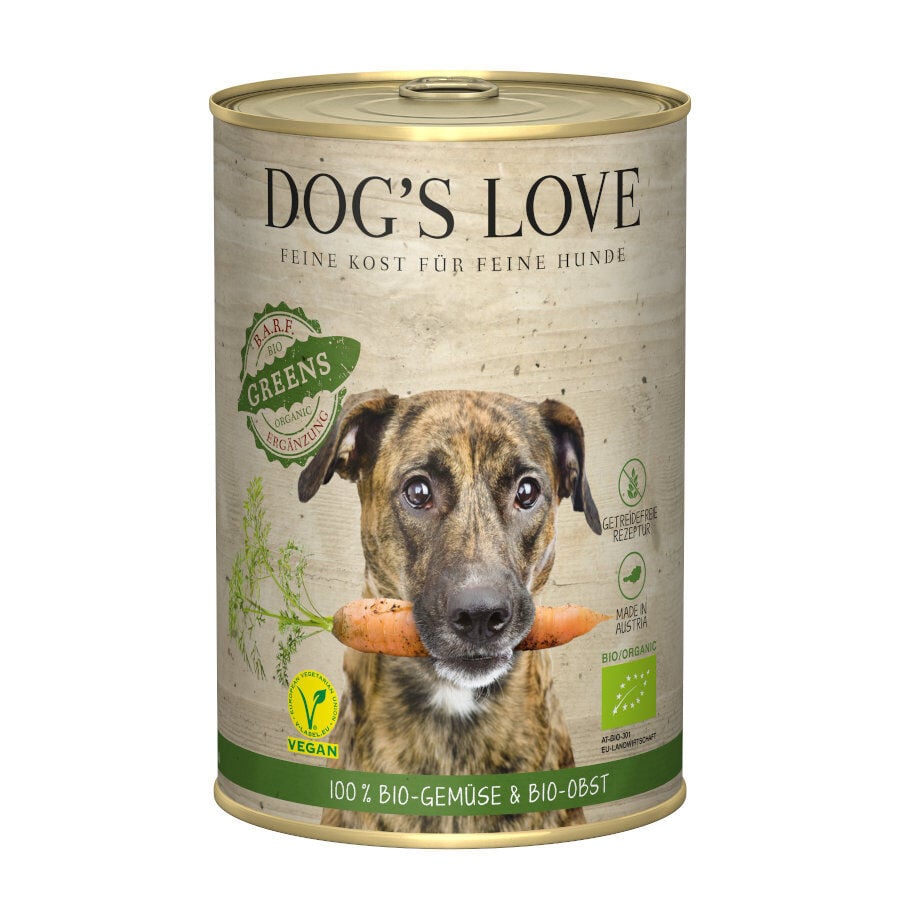 400 g Dog's Love Adulto Bio Greens Vegan lata para perros, , large indicador imagen numero 1