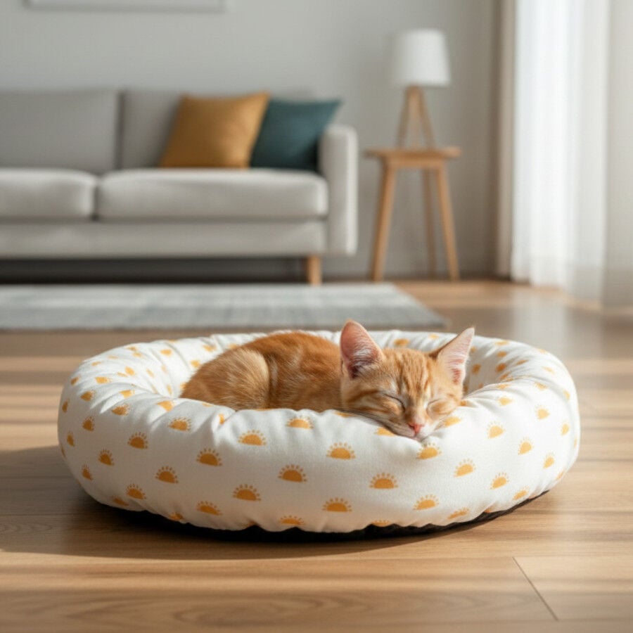 Leeby Cama Donut Sol para gatos, , large indicador imagen numero 1