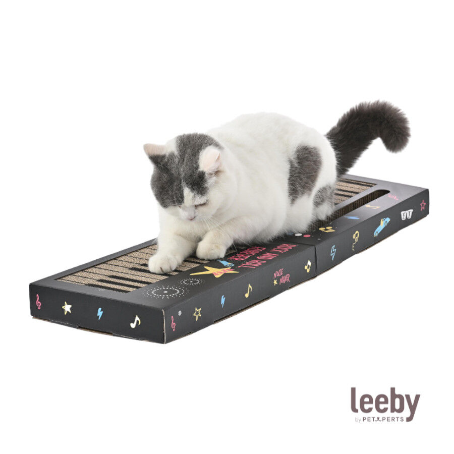 Leeby Kitty teclado rascador de cart&oacute;n con bola para gatos, , large indicador imagen numero 2