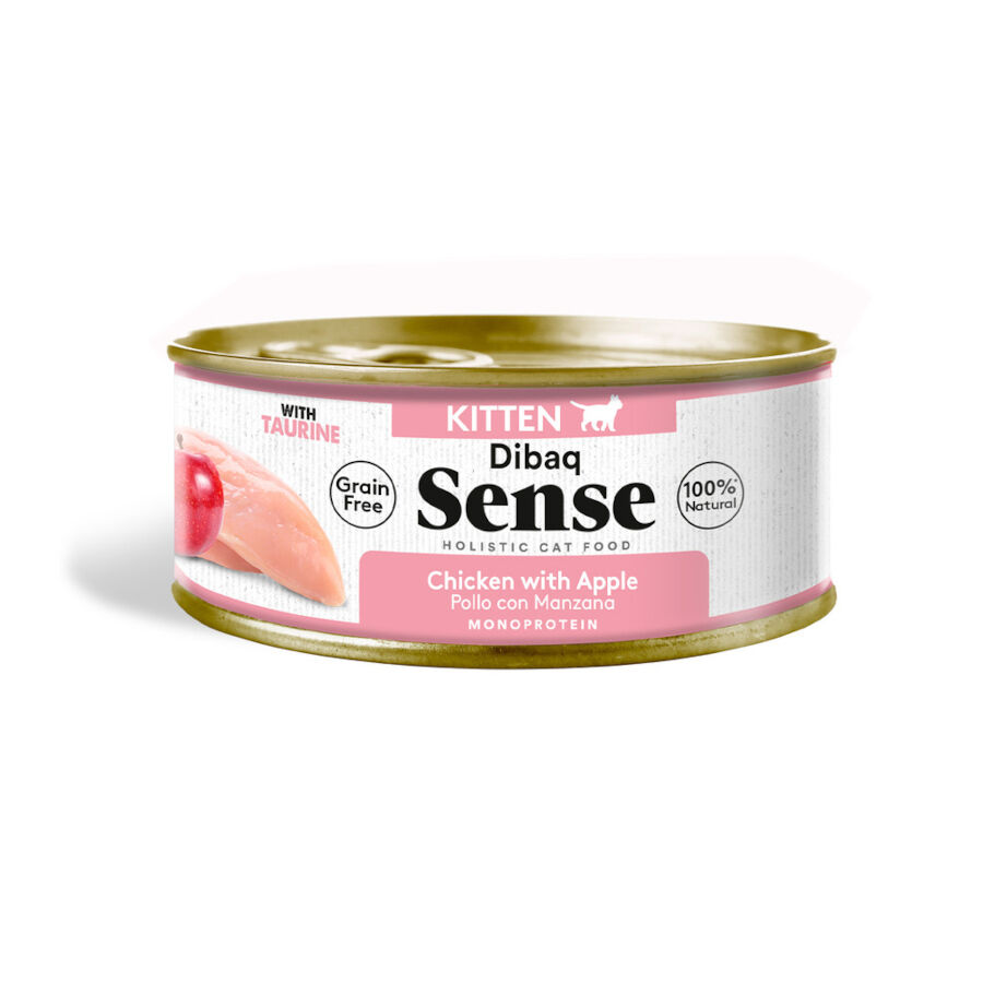70 g Dibaq Sense Grain Free Kitten Pollo y Manzana lata para gatos, , large indicador imagen numero 1