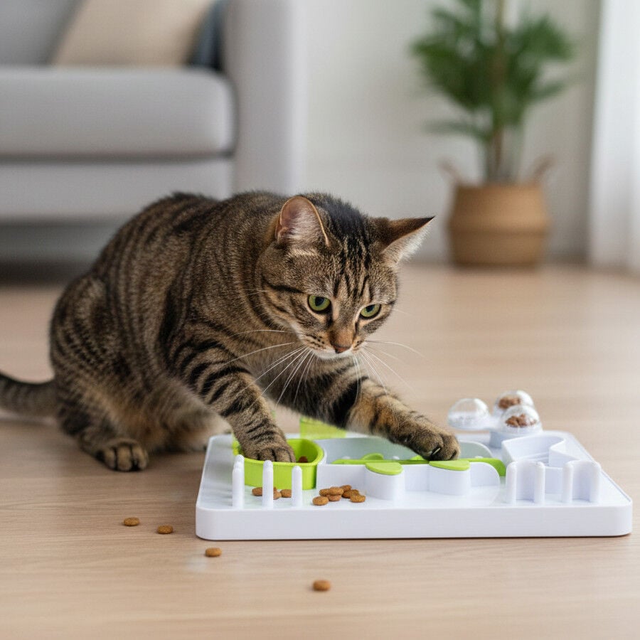 All For Paws Interactives Juguete Puzzle Pescado para gatos, , large Imagen numero 1