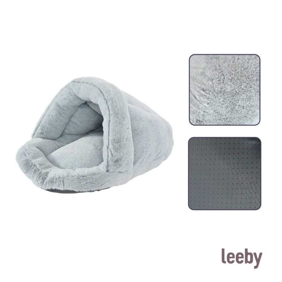 Leeby Cama Zapatilla Gris para gatos, , large Imagen numero 6