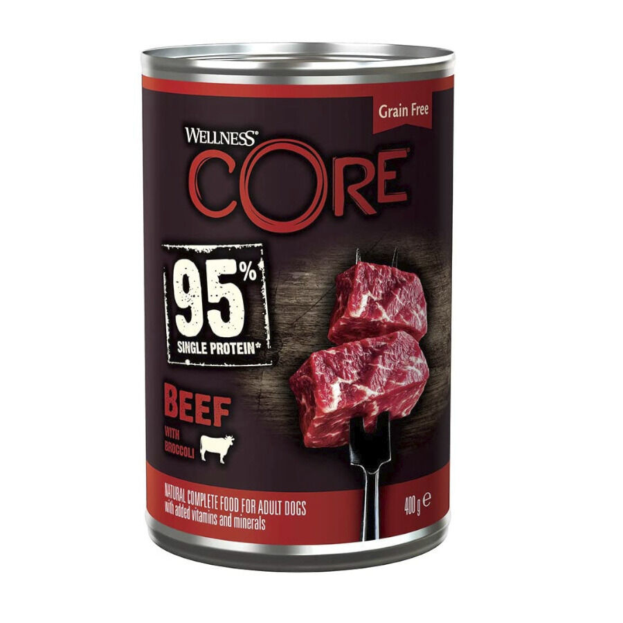 400 g Wellness Core ternera y brocoli lata para perros, , large indicador imagen numero 1