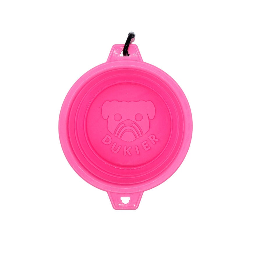 Dukier Bebedero Rosa Plegable para perros, , large indicador imagen numero 2