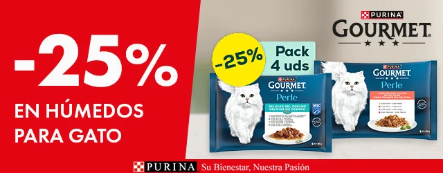Gourmet: -25% en selección de comida húmeda para gato