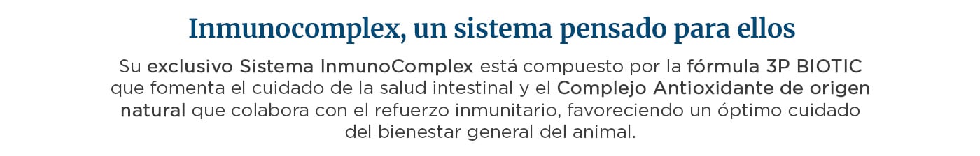 Sistema Inmunocomplex compuesto por la fórmula 3P BIOTIC y el Complejo Antioxidante de origen natural.