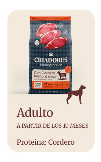Criadores Monoproteico Adulto con Cordero pienso para perros     