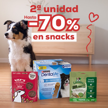 Hasta -70% en la 2ª unidad en selección de snacks