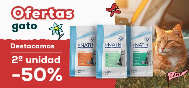 Nath Veterinary Diet: -50% en la 2ª unidad de selección de pienso para gato 2kg