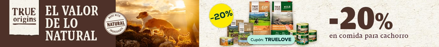 True Origins: -20% en la selección de comida para cachorro.