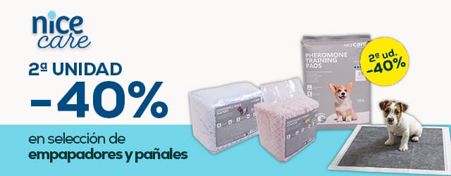 Nice care: -40% en la 2ª unidad en selección de empapadores y pañales Nice care: -40% en la 2ª unidad en selección de empapadores y pañales