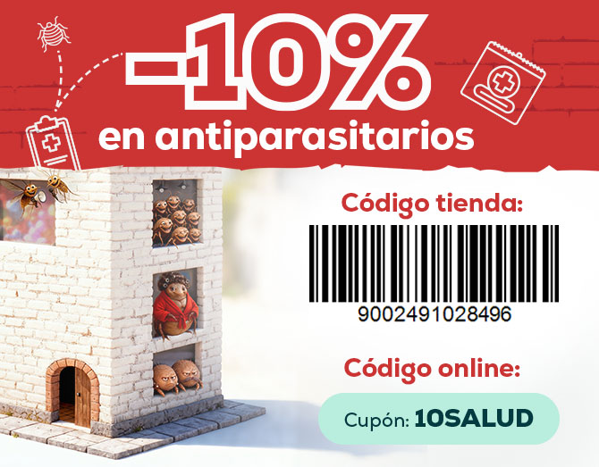 -10% en antiparasitarios